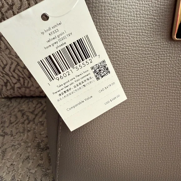 Kate Spade Phoebe Hare Grey Handbag - Picture 2 of 5